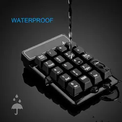 Цифровая клавиатура Беспроводной 2.4 ГГц Водонепроницаемый работу efficience 19 клавиш цифровой клавиатуры цифровая клавиатура для вычисления