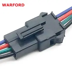 Оптовая 10 пар 4pin JST разъем Мужской Женский Кабель для WS2801/3528/LPD8806/5050 SMD RGB цвет СВЕТОДИОДНЫЕ Ленты Провода