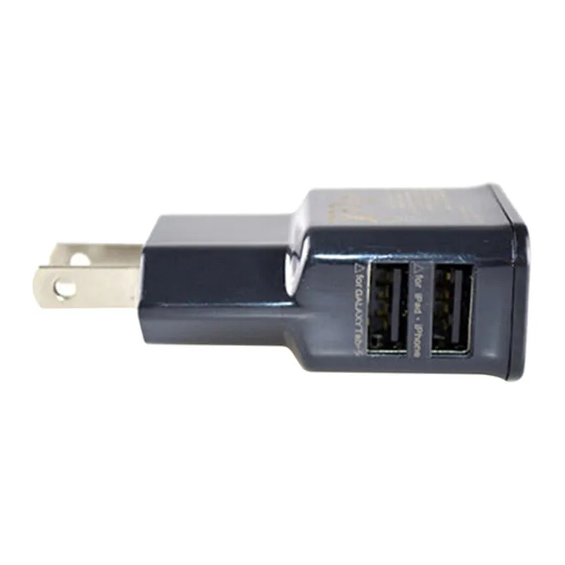 2.1A/1A на 2-портный Dual Порты и разъёмы USB сетевой адаптер Зарядное устройство штепсельная вилка американского стандарта для samsung S4 S5 для iPhone Универсальный держатель для мобильного телефона