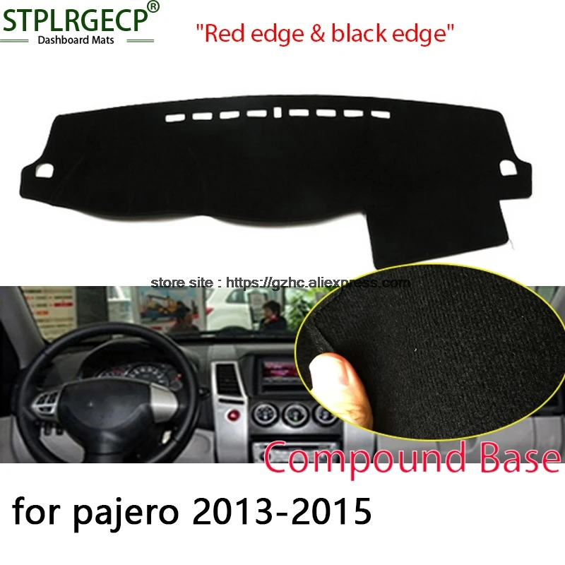 StplrgeCP For Mitsubishi pajero double layer Car Dashboard Cover Avoid
