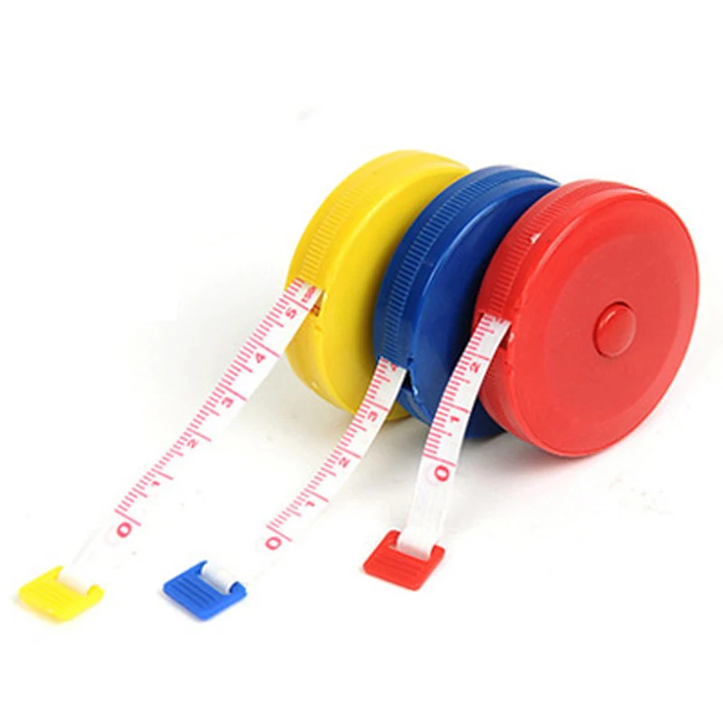 

1.5M Scale ruler Flexible rule Soft Measuring ruler Portable Mini Plastic expand and contract band line tape measuring reel