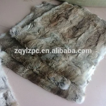 

Hot selling actual rabbit fur plate/ rabbit skin/ blanket for garments