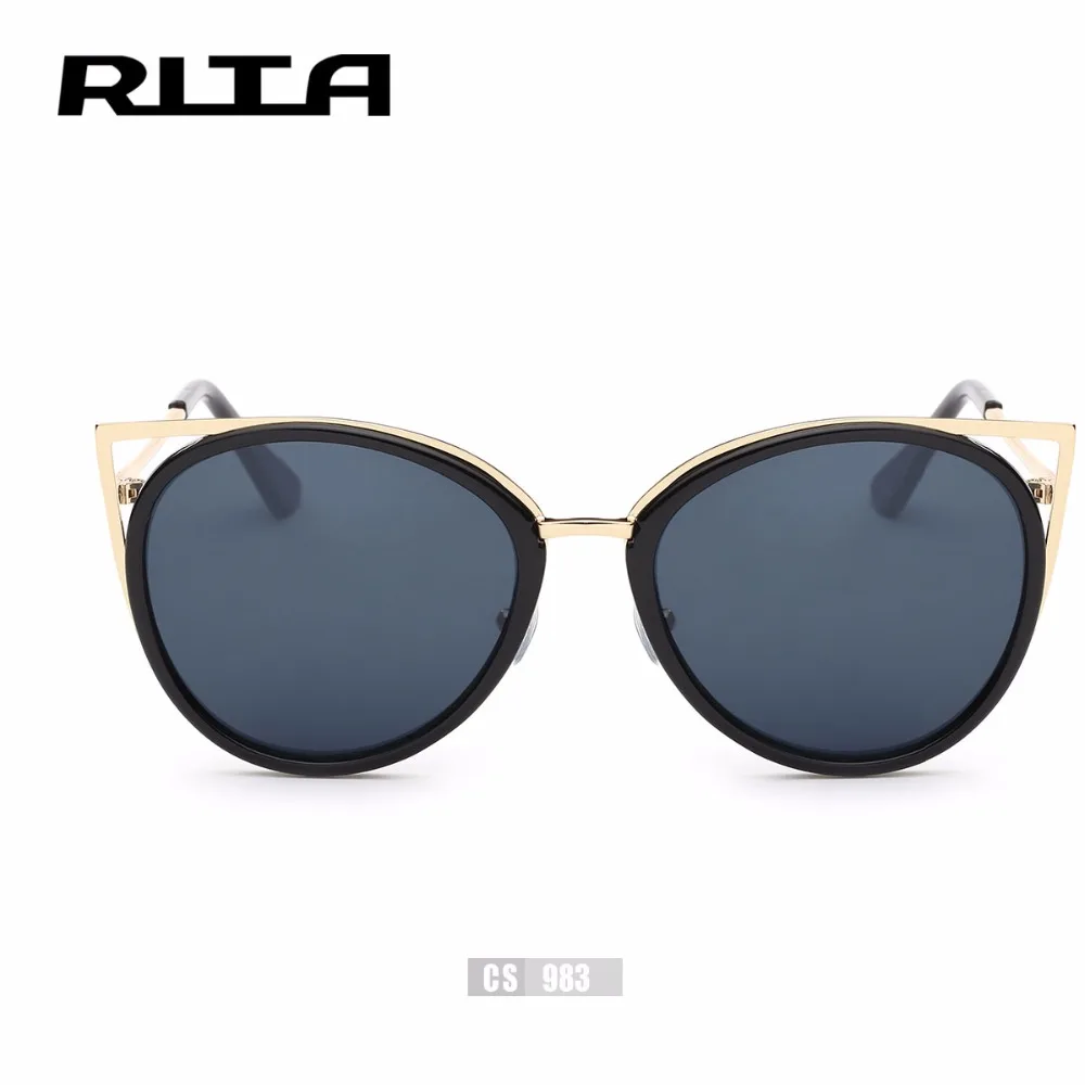 New Рита Металла Способа Ретро Винтаж Cat Eye Солнцезащитные Очки CS983 Зеркало Женский