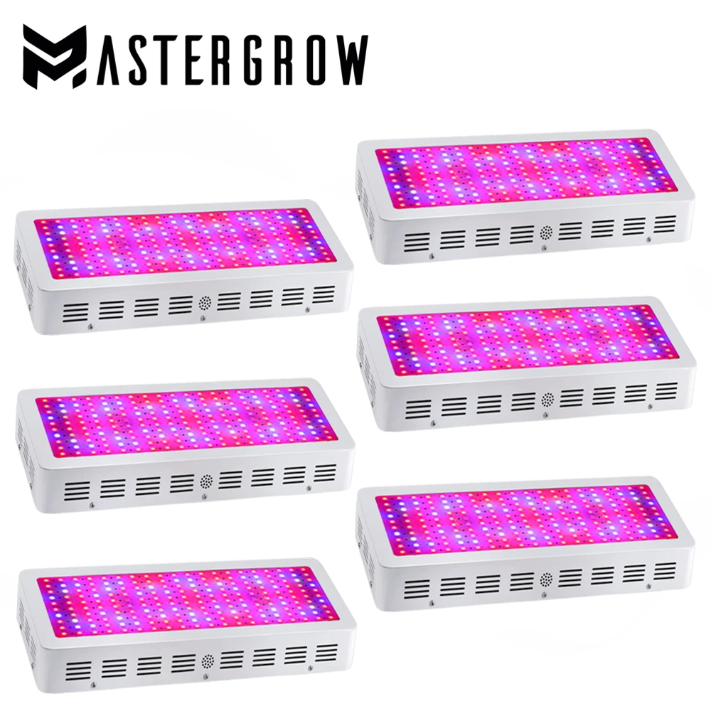 

6PCS MasterGrow II 2000W Double Chips LED Grow Light Full Spectrum 410-730nm Red/Blue/White/UV/IR For Indoor Plants and Flower