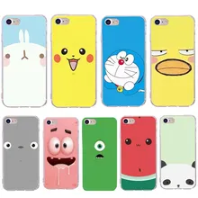 

Cute Cartoon Pattern Case For iphone 7 8 Plus X Doreamon Panda lovely Animal Case For iphone 10 6 6S 5 5S SE Coque