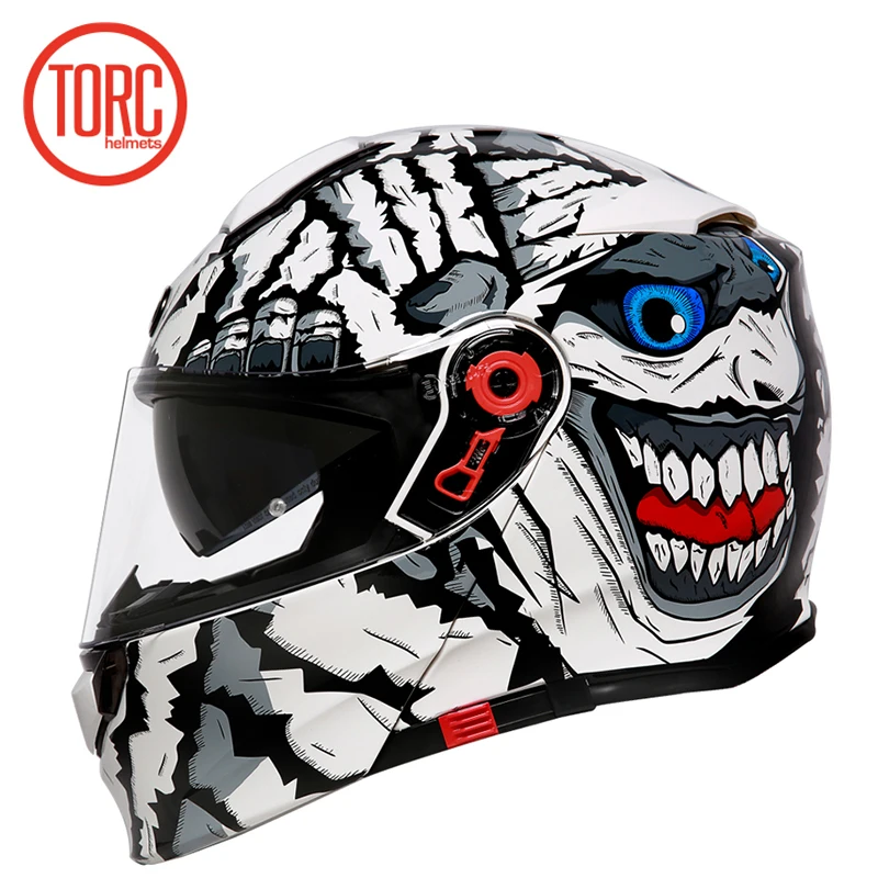 TORC moto rcycle флип-шлем с двойным щитком полное лицо Мужской мотоциклетный шлем гоночные велосипедные шлемы