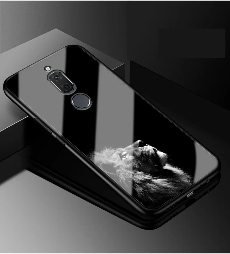 E для huawei mate 10 Lite чехол из закаленного стекла модный жесткий чехол для huawei Nova 2i чехол Nova 2 i чехол из закаленного мягкого бампера