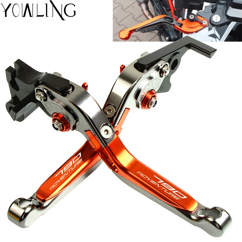 / 2017 CNC allungabile pieghevole moto regolazione del freno leve frizione per KTM 390/ Duke 2013/