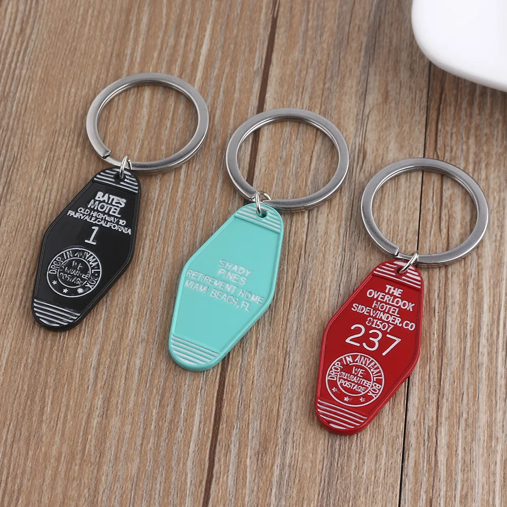 

Twin Peaks/Bates Motel Keychain The Great Northern Hotel Room 315 Overlook Hotel Room 237 Motel keychain Horror Movie Jewelry