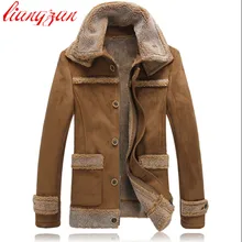 Для мужчин Зимние флисовые куртки и пальто теплые зимние толстые хлопковые плотные пальто бренд мужской высокое качество Повседневное тонкий облегающие парки F2370