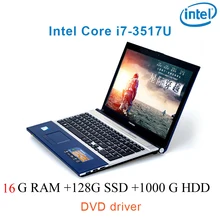 P8-25 black 16G RAM 128G SSD 1000G HDD i7 3517u 15.6 gaming laptop DVD driver keyboard and OS language available for choose"