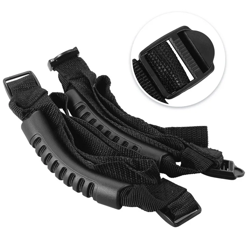 

1 pair Car Grab Handles ABS and Nylon Roll Bar Handles Cover Auto Anti-slip Handle for Jeep Wrangler Auto Replacement Parts