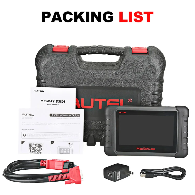 Autel Maxidas DS808 OBD2 сканер автомобильный OBDII диагностический инструмент тестер OBD инжектор кодирования ключ кодирования код считыватель PK MS906