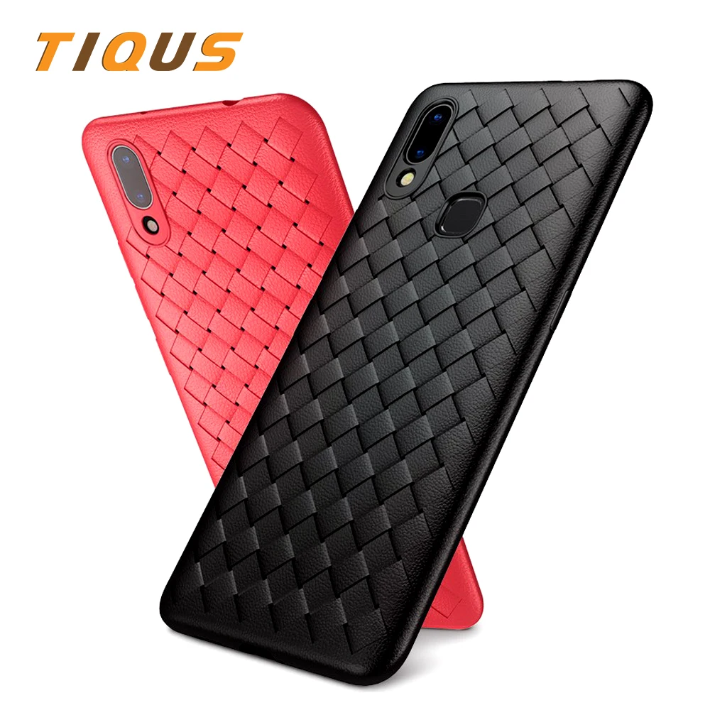 

TIQUS Case For VIVO NEX V9 V5 Weave Grid Soft Silicon TPU Back Cover For Vivo V7 X20 X9s Plus Phone Case For Vivo X9 X21 X21i