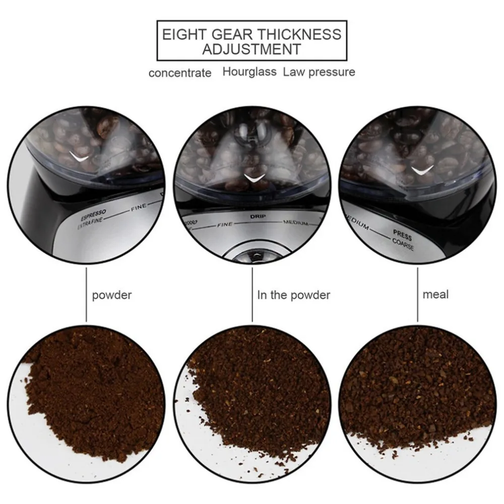 Professional Coffee Grinder Home Use Electric Grinding Machine Equipped With 420 Stainless Steel Gr