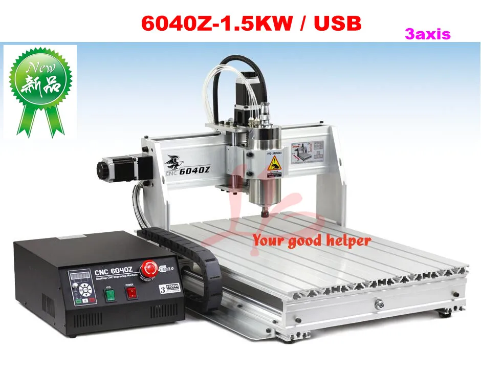

1500W cnc machine 3 axis cnc router 6040 with USB port, cnc cutting machine for metal wood