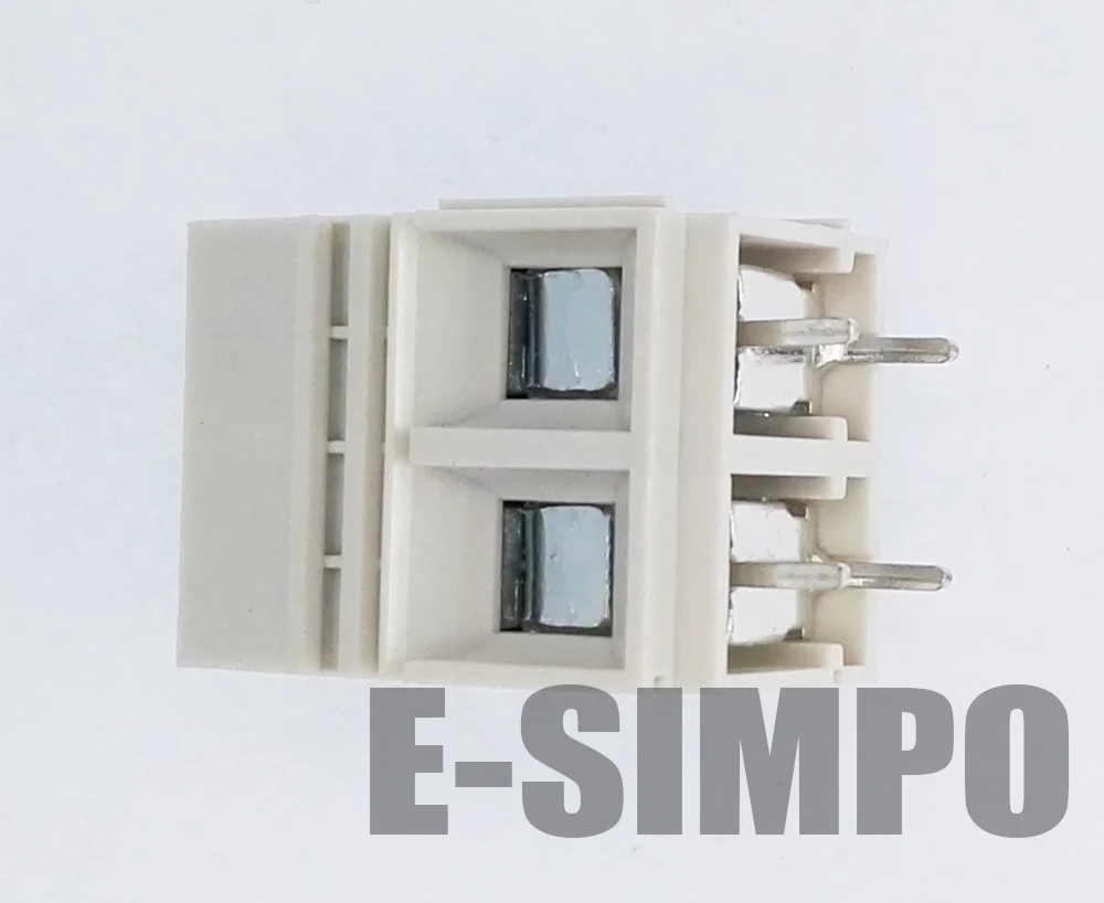 1016A 10.16 2P PCB винтовой клеммный блок прямой 10 16 мм 650V57A 22срг 8awg 1 полюс с 2 штырьками