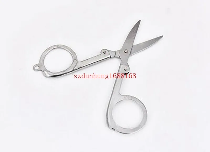 Tesoura de Viagem Diamante Lança Venda Quente Casa Portátil Dobrável Tesoura Mini Cor Prata 500 Pçs 6 500 pçs diamante lança venda quente casa