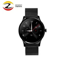 2 шт. K88H умные часы 1,22 дюймов ips круглый экран монитор сердечного ритма Bluetooth умные часы для iphone huawei xiaomi IOS Android