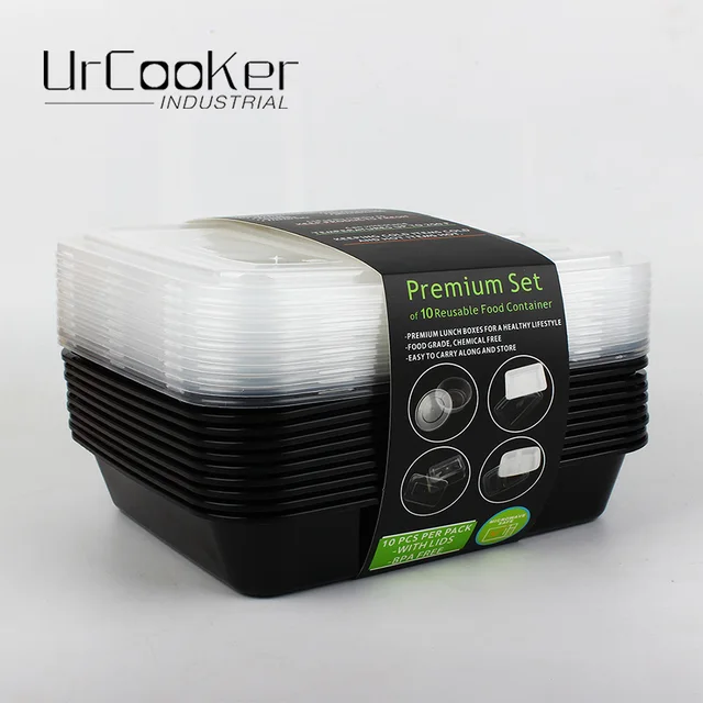 10 Pcs Disposable plastic plates 3 Compartment Microwave safe black ... 10 Pcs Disposable plastic plates 3 Compartment Microwave safe black ...
