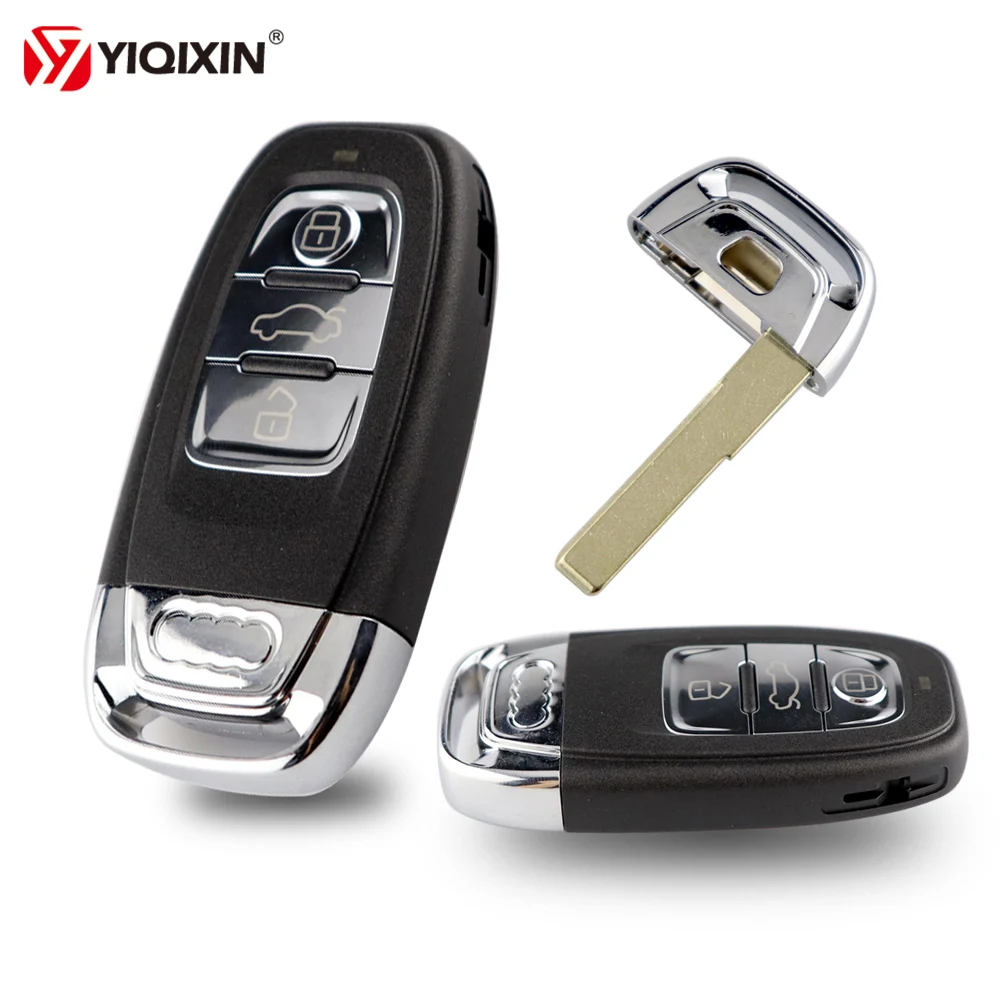 

YIQIXIN 3 Button Smart Remote Car Key Shell For Audi A4L Q5 A3 A4 A5 A6 A8 Quattro Q5 Q7 A6 A8 Remote System Replacement Shell