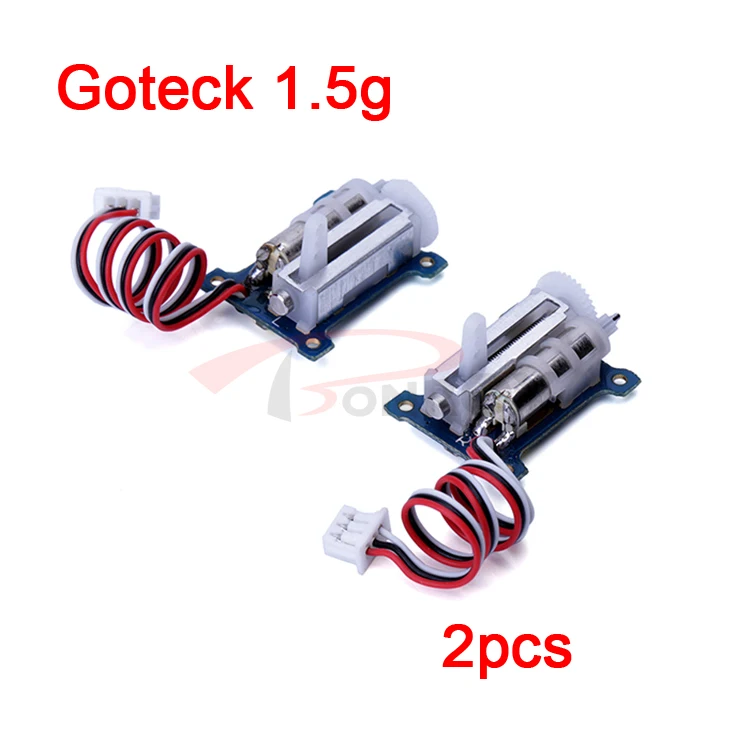 2PCS 1.5g Goteck Servo Micro Digital Analog Servo Loading Linear Actuator Servo 