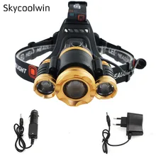 Новинка года вращение фокуса Индукционная фара ИК Сенсор фара Перезаряжаемые Фонари CREE XM L T6 фонарик налобный фонарь