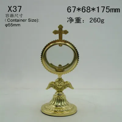 Monstrance медный сакральный свет, католические принадлежности, reliquary церковное таинство изысканный Иисуса Святого Причастия христианский крест подарок