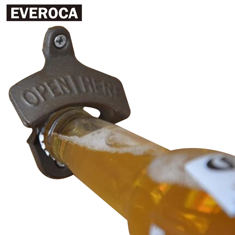 

Creative Metal Iron Wall Mounted Bottle Opener with two Srews Bar Accessories
