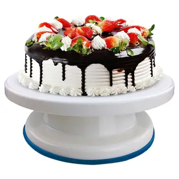 

27cm Cake Turntable Rotating Cake Decorating Turntable Anti-skid Round Cake Stand Cake Rotary Table