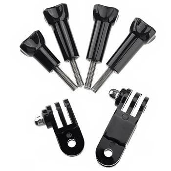 

Go pro Accessories 2 Plastic Three-way Pivot Arm Extension+4 Thumb Knob Gopro Screw Kit for GoPro hero3 2 4 3+ Black Edition