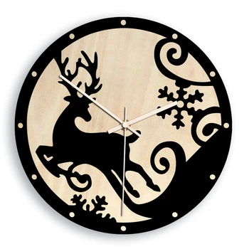 

Elk Wall Clock, Elk King, Running Art Wall, Decorative Clock, Creative Clock, Hanging Watch