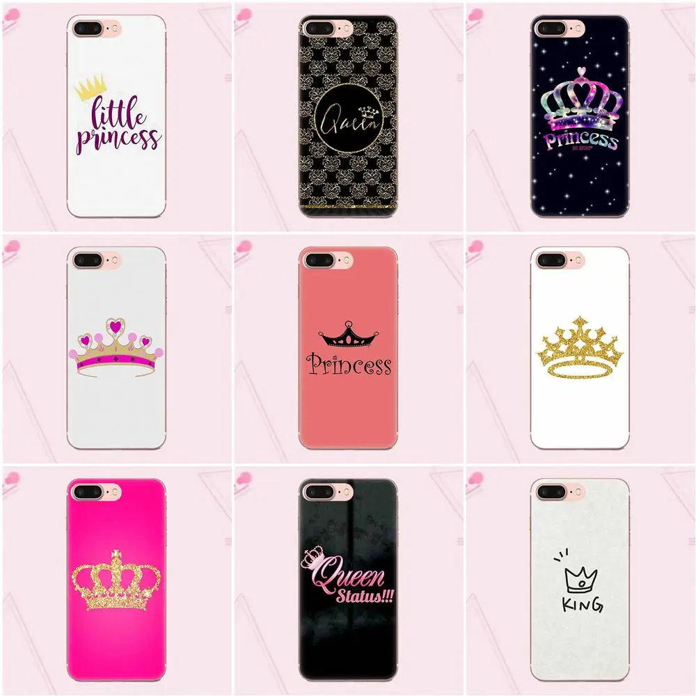 cheap King Queen Princess Soft TPU Screen Protector For Huawei G7 Y6 II Y7 For Xiaomi Redmi Note 2 3 5 Mi 3 4 4C 4I 5S 5X 6X 8 SE Pro