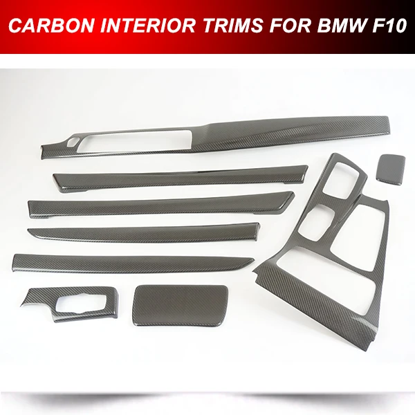 De Carbono Cubierta Overlay Molduras Interiores Para Bmw