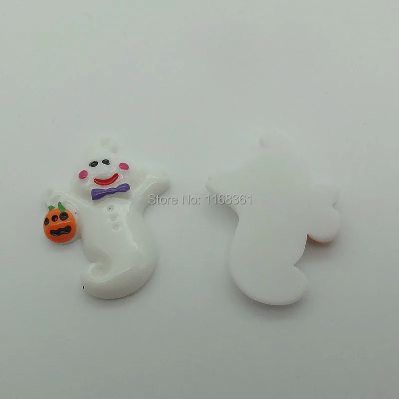 1pcs/lot resin flat back Halloween happy phantom 32mm Cabochons Scrapbooking Hair Bow Center DIY Christmas decration C103-4