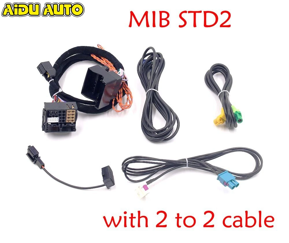 Кабель-адаптер для радиоприемника MIB2 STD2 ZR NAV Discover Pro жгут проводов с 2-2 кабелями