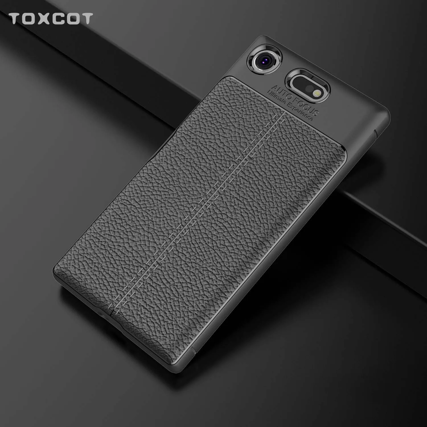 Toxcot для Sony Xperia XZ1 компактный корпус из мягкой кожи ТПУ задняя антидетонационных
