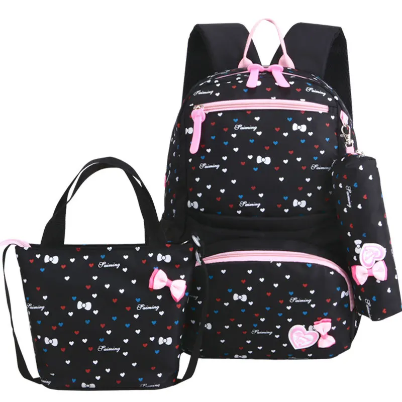 Ученик начальной школы книжные сумки ортопедический рюкзак для девочек подростков мальчиков рюкзак дети ежедневно рюкзак Mochila Escolar - Цвет: 8869Black