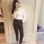 Ahmagen New 2017 Autumn Fashion Peter Pan Collar Women Blouses Slim White Shirt Elegant Solid Ladies Tops Plus Size Blouse