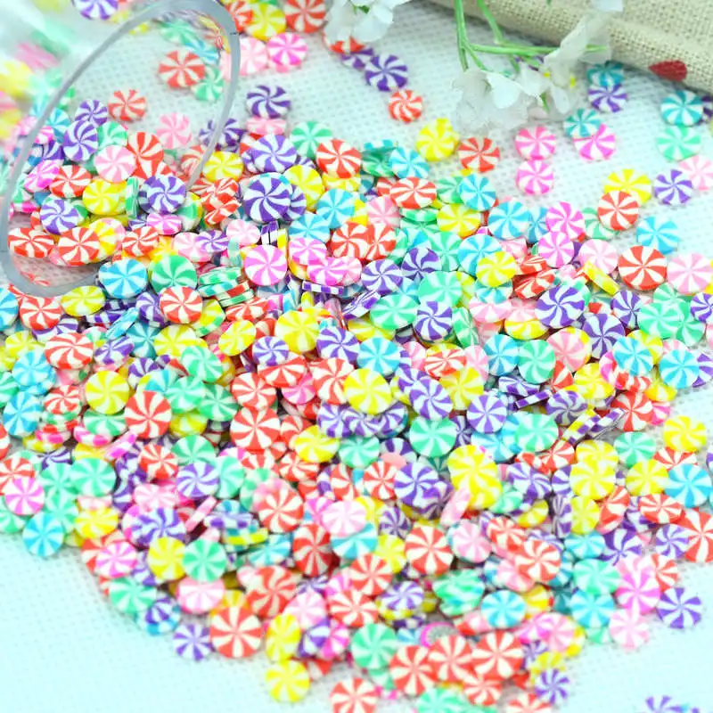 5mm Round Mixed Color Polymer Clay Fake Candy Slime fillers|Polymer Clay Party Decoration Confetti|DIY Sprinkles Decorations