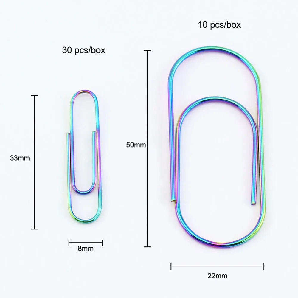 Rövid tüllszoknya Formatervezés ideas Csillogás Nagyszabású paperclips Rainbow Acél Irat klipek multi-colored/iridescent H0240