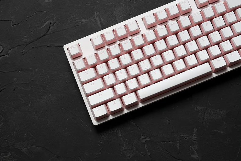 para teclados mecânicos leite branco rosa preto