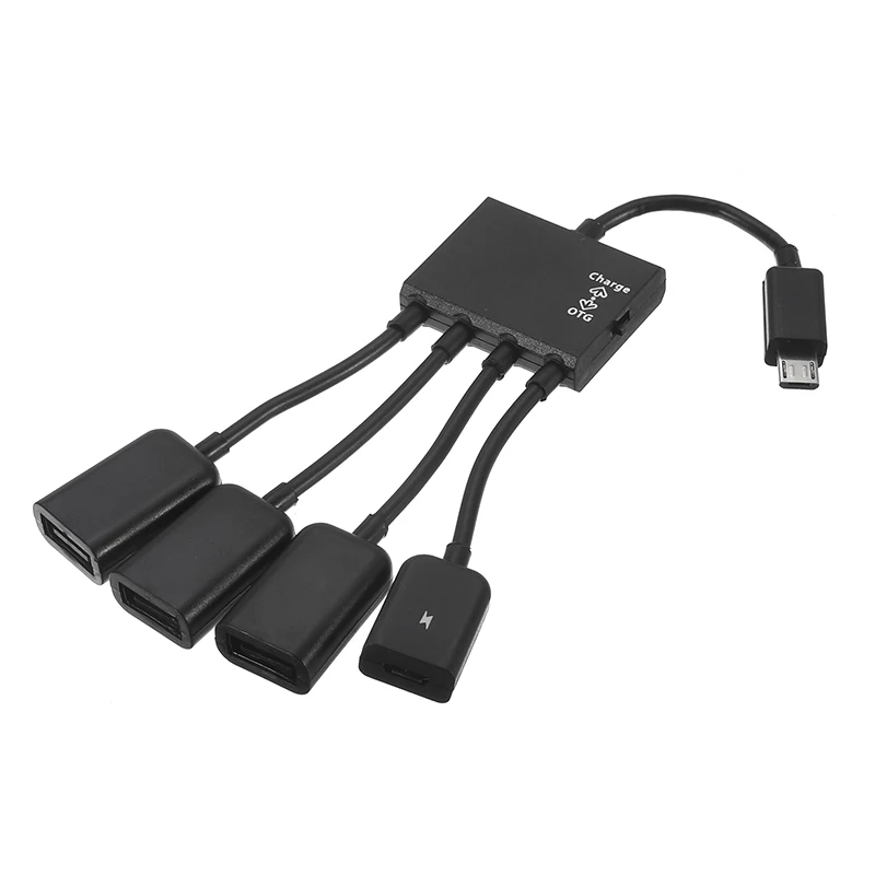 Универсальное гнездо для зарядки 3 USB к Micro USB OTG адаптер 4 в 1 Зарядка для samsung для sony Android Samrtphones планшетов