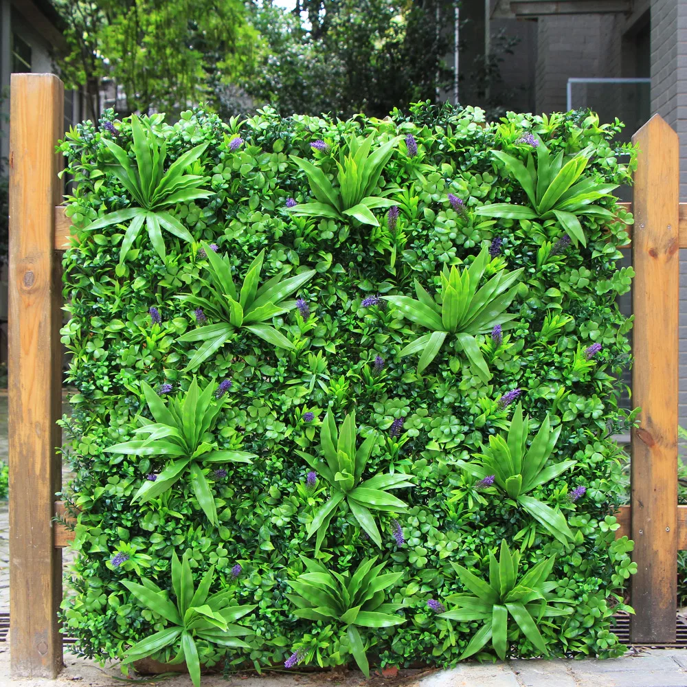 ULAND Artificial Privacy Fence Boxwood Hedge 1X1M Decorative Garden Fence Plants for Decoration Wedding Home Balcony Decoration 