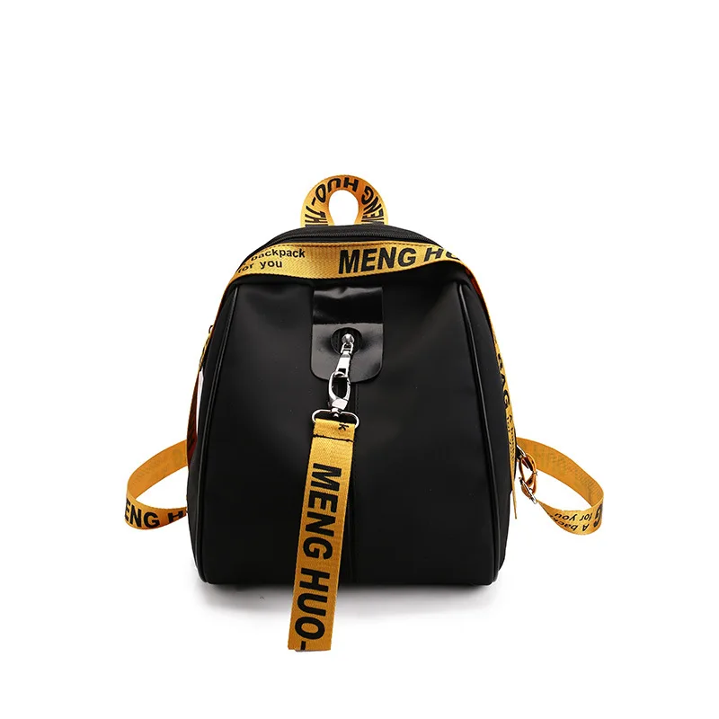 

2017 Nylon Backpack Waterproof Character Letter Streamer Anti-theft Double Backpack Ladies Backpack Preppy School bag Travel bag