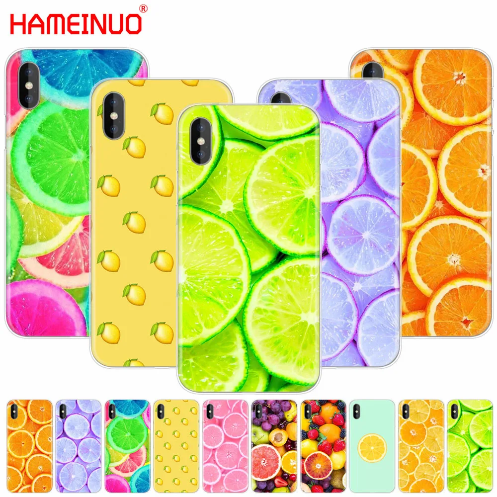HAMEINUO лимон арбуз сотовый телефон чехол для iphone X 8 7 6 4 4s 5 5s SE 5c 6s плюс | Мобильные