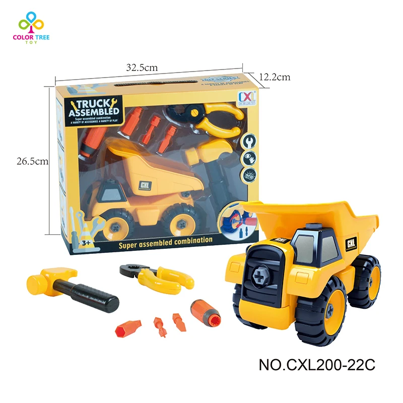 

6 Types Diecast Mini Alloy Trucks Engineering Tractor Construction Vehicle Toy Dump Truck Model Classic Toys Gifts For Children