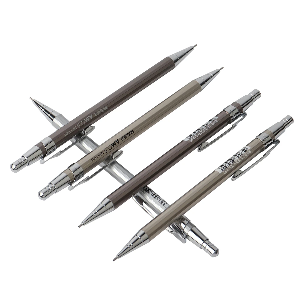 1PCS High Quality Full Metal M&G Mechanical Pencil 0.5 0.7mm For Professional Painting And
