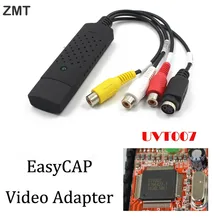 Easycap USB Video Capture Adapter TV DVD VHS Captura for Computer TV Camera USB 2.0 Easiercap DC60 UTV007 support Android phone