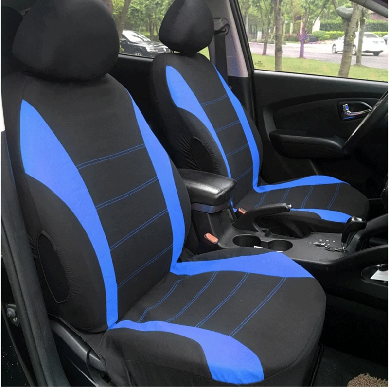 9PC Universal Car Seat Cover Polyester Car Front Back Seat Cushion Covers Protector Car Styling Interior Accessories (6)